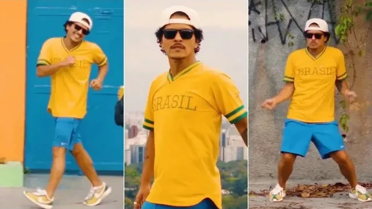 Câmera de segurança flagra Bruno Mars gravando vídeo que viralizou nas redes