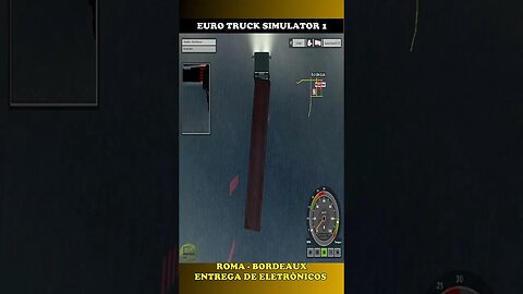 EURO TRUCK SIMULATOR 1 PT BR #8 ROMA BORDEAUX ENTREGA DE ELETRÔNICOS #semedissaum #shorts #games