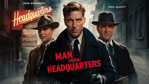 MAN FROM HEADQUARTERS (1942) Frank Albertson, Joan Woodbury & Dick Elliott | Adventure, Comedy | B&W