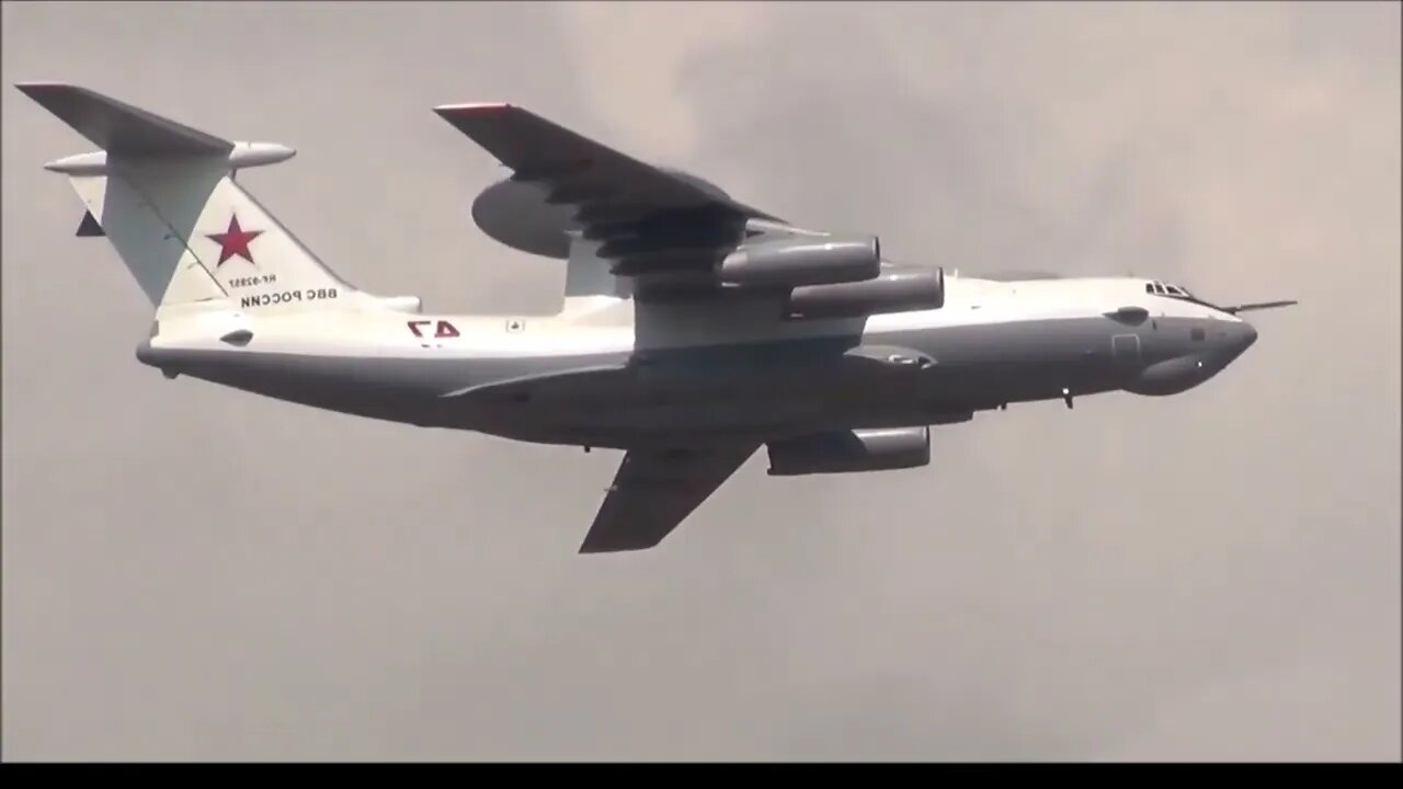 A 50 Command Post And Long Range Radar Reconnaissance Aircraft Over Baranavichy