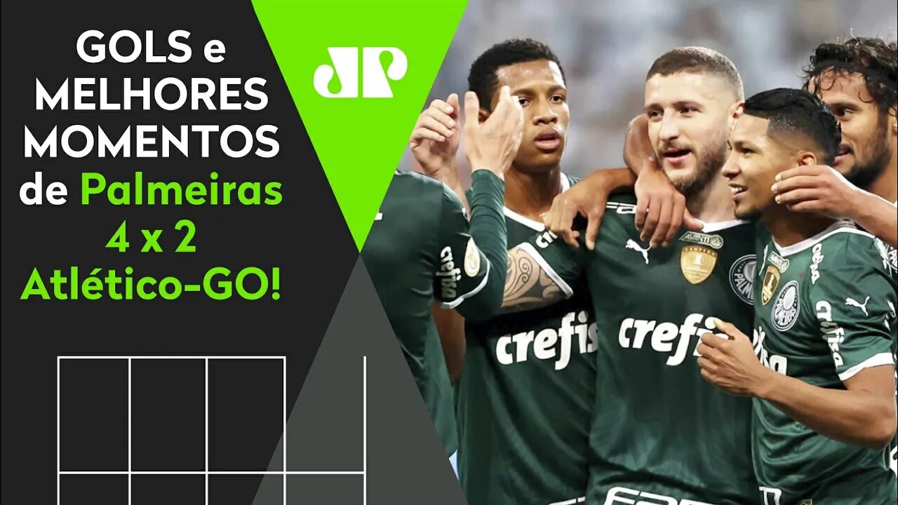 VERDÃO AVASSALADOR, HISTÓRICO! PALMEIRAS 4 X 2 ATLÉTICO-GO | MELHORES MOMENTOS | BRASILEIRÃO 2022