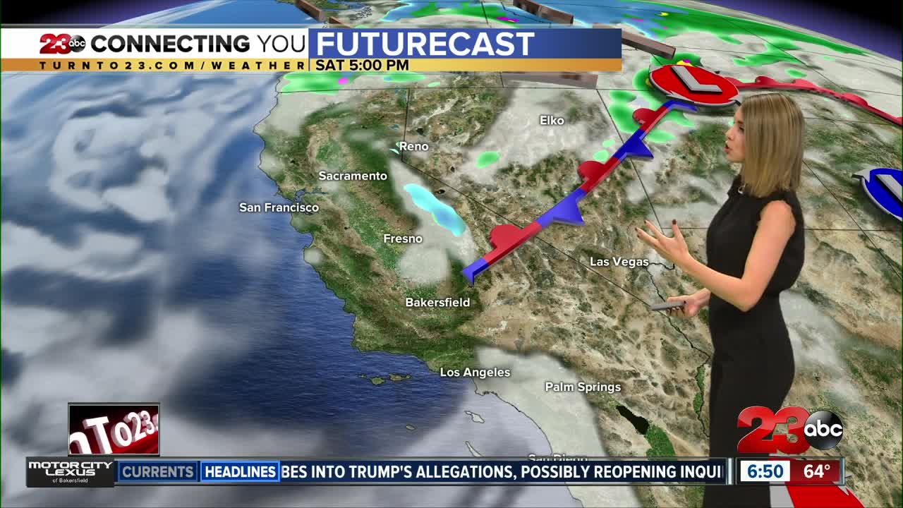 Cold front dips temperatures well below average this weekend