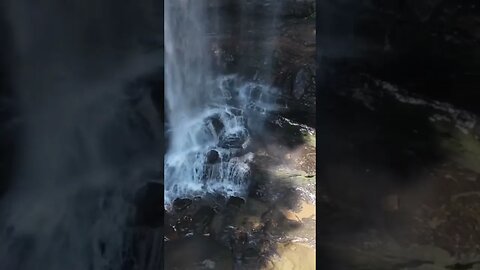 Flying up to a beautiful waterfall in N. Georgia!