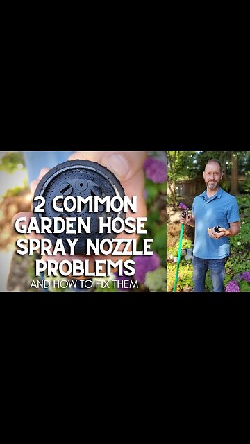 💧 Leaky Garden Hose + Nozzle? 2 Common Garden Spray Nozzle Problems & How to Fix Them #shorts 💧
