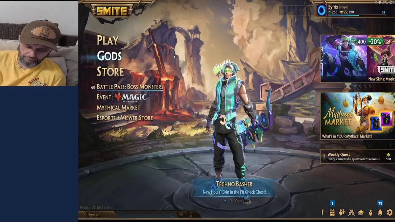 YMIR and watch me play SMITE!!!
