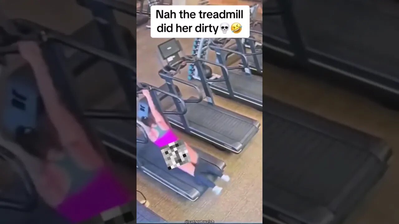 The treadmill did her dirty 😷💀 #shortsvideo #gymlife #shorts #gymshorts