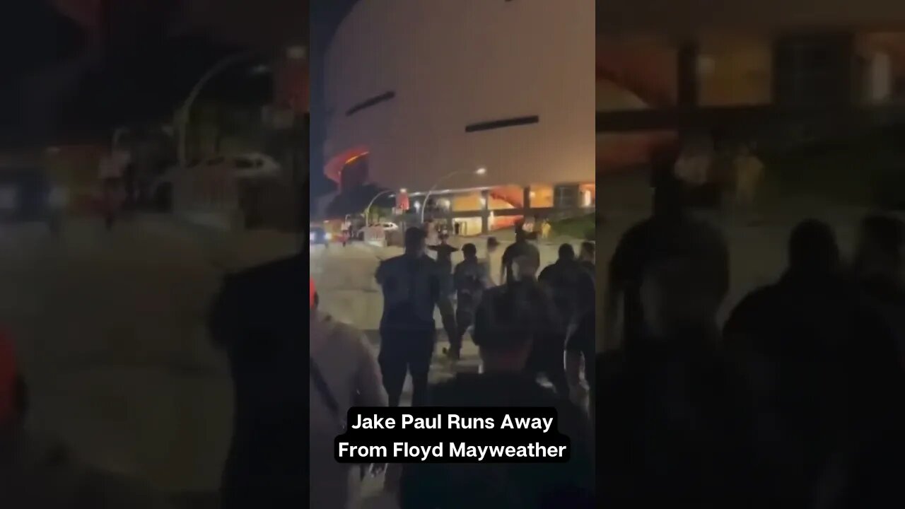 Jake Paul Runs Away From Floyd Mayweather