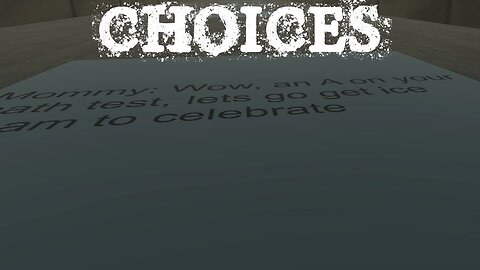 (Réupload) Choices | Légère poussière dans l'oeil!