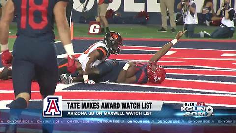 Khalil Tate named to Maxwell Award Watch List