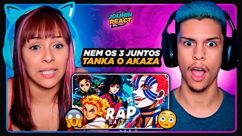 KAITO - Mundo Transparente | Akaza vs Caçadores (Kimetsu no Yaiba) | [React em Casal] 🔥