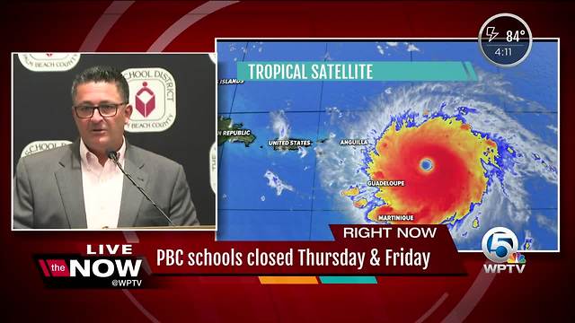 Palm Beach County schools closed Thursday & Friday due to Hurricane Irma