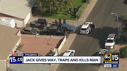 Jack gives way, traps kills man underneath car