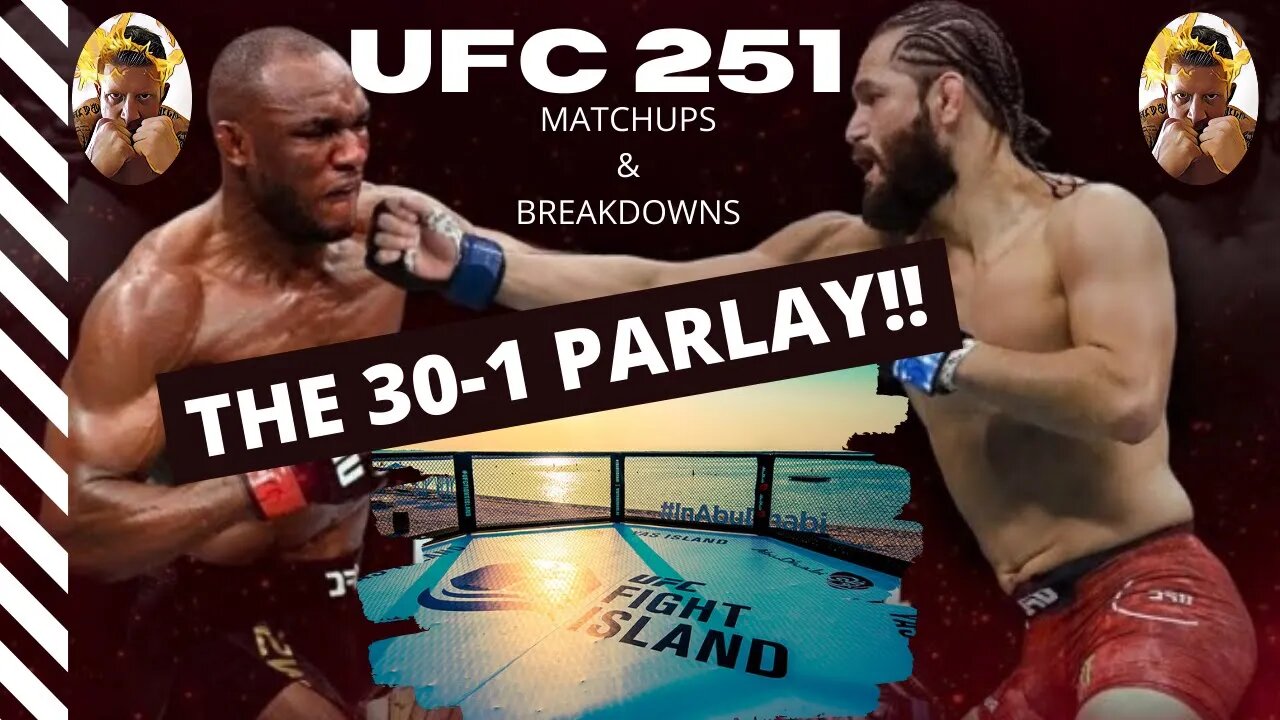 UFC 251 30-1 PARLAY BET (THE BEST 30-1 YOU’LL EVER GET!!)