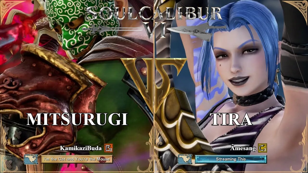 SoulCalibur VI — KamikaziBuda (Mitsurugi) VS Amesang (Tira) | Xbox Series X Ranked