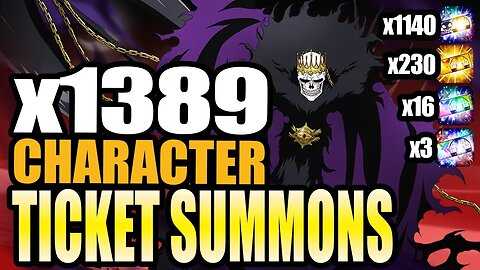 Bleach Brave Souls: Character Ticket Summons x1389