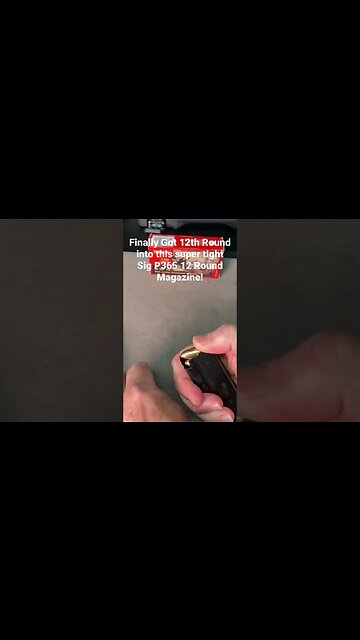 Sig P365 12 round magazine. Finally got the 12th round into this super tight mag! #shorts #sigp365