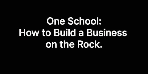 OS: How to Build a Business on the Rock.