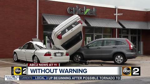 Possible tornado hit Salisbury Monday afternoon