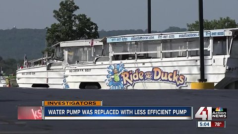 Pump removed before Branson duck boat tragedy