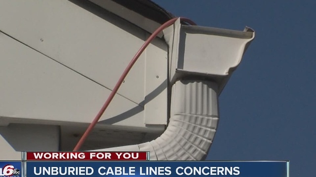 Unburied cable lines cause concerns for customers