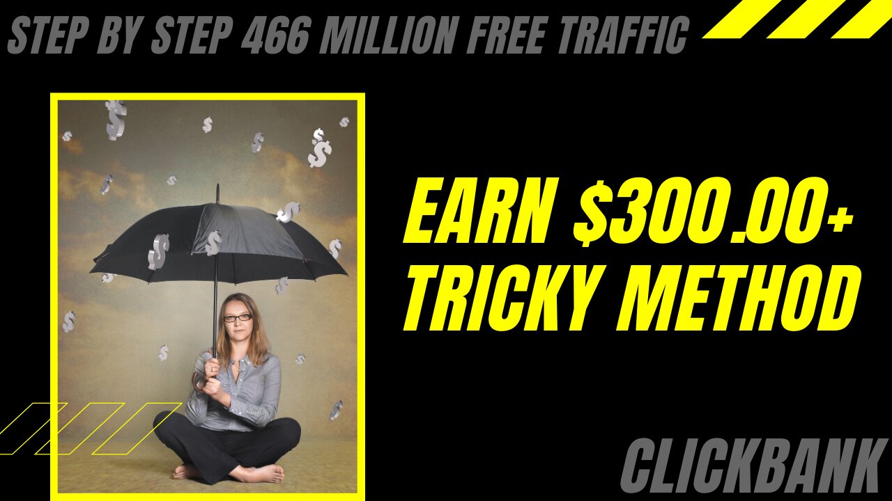 Tricky Method to Earn $300+ Per Day, ClickBank Step by Step Tutorial