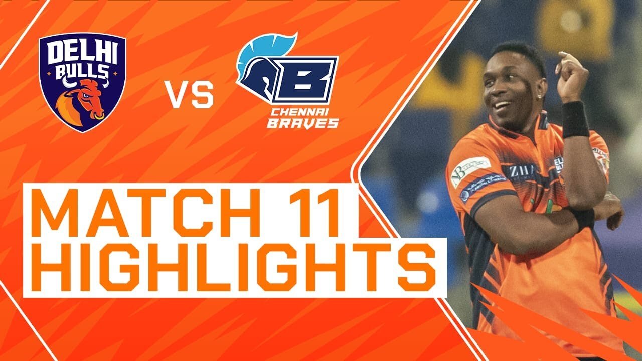 2023 Abu Dhabi T10, Match 11 Highlights: Delhi Bulls vs Chennai Braves | Season 7