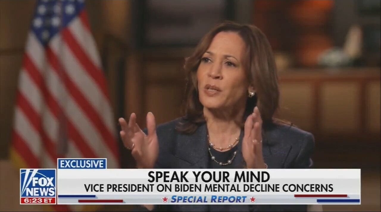 Kamala Refuses To Acknowledge Biden's Mental Decline