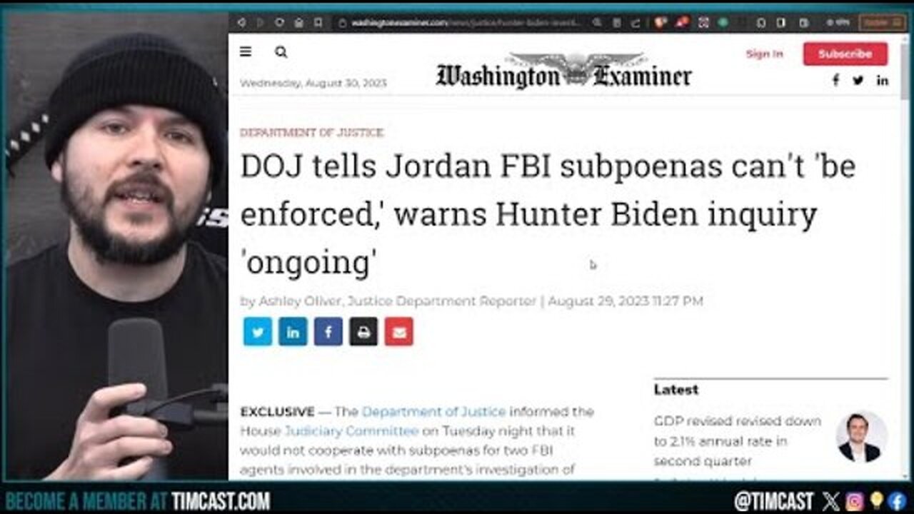 DOJ GOES ROGUE, REFUSES TO ANSWER GOP SUBPOENA, BIDEN DOJ TARGETS TRUMP BUT PROTECTS HUNTER