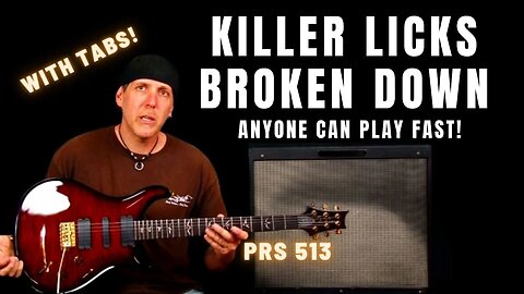 Killer Minor Licks broken down tabbed out and explained - play these fast