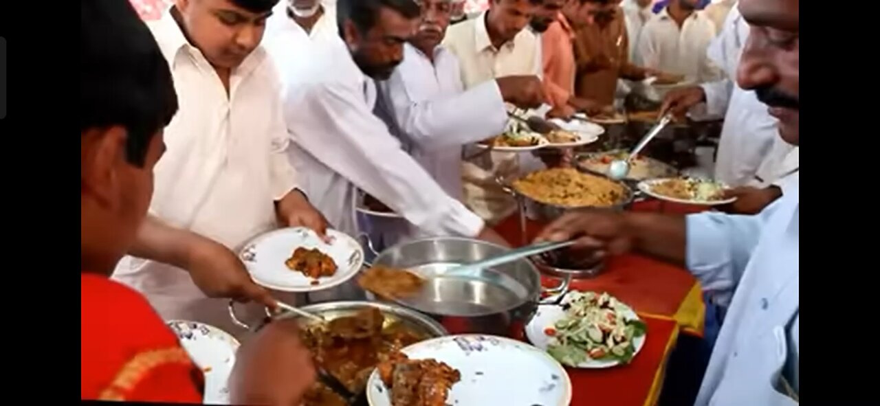 marriage people attack on food