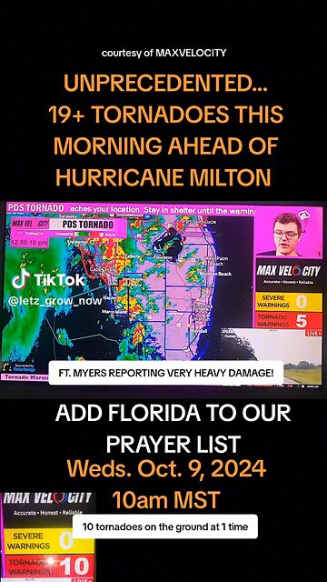 Tornado Ahead of Milton 2024