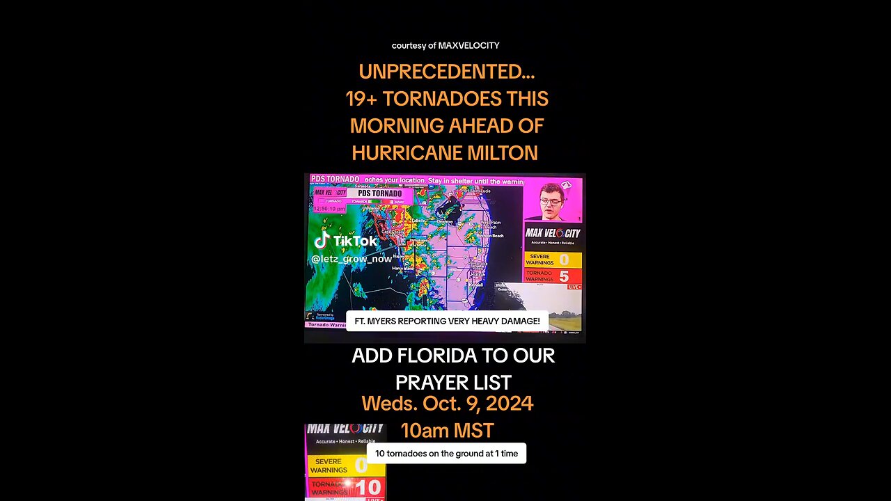 Tornado Ahead of Milton 2024