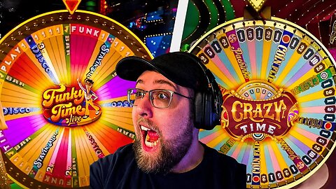 I PLAYED FUNKY TIME & CRAZY TIME GAME SHOWS AT THE SAME TIME!