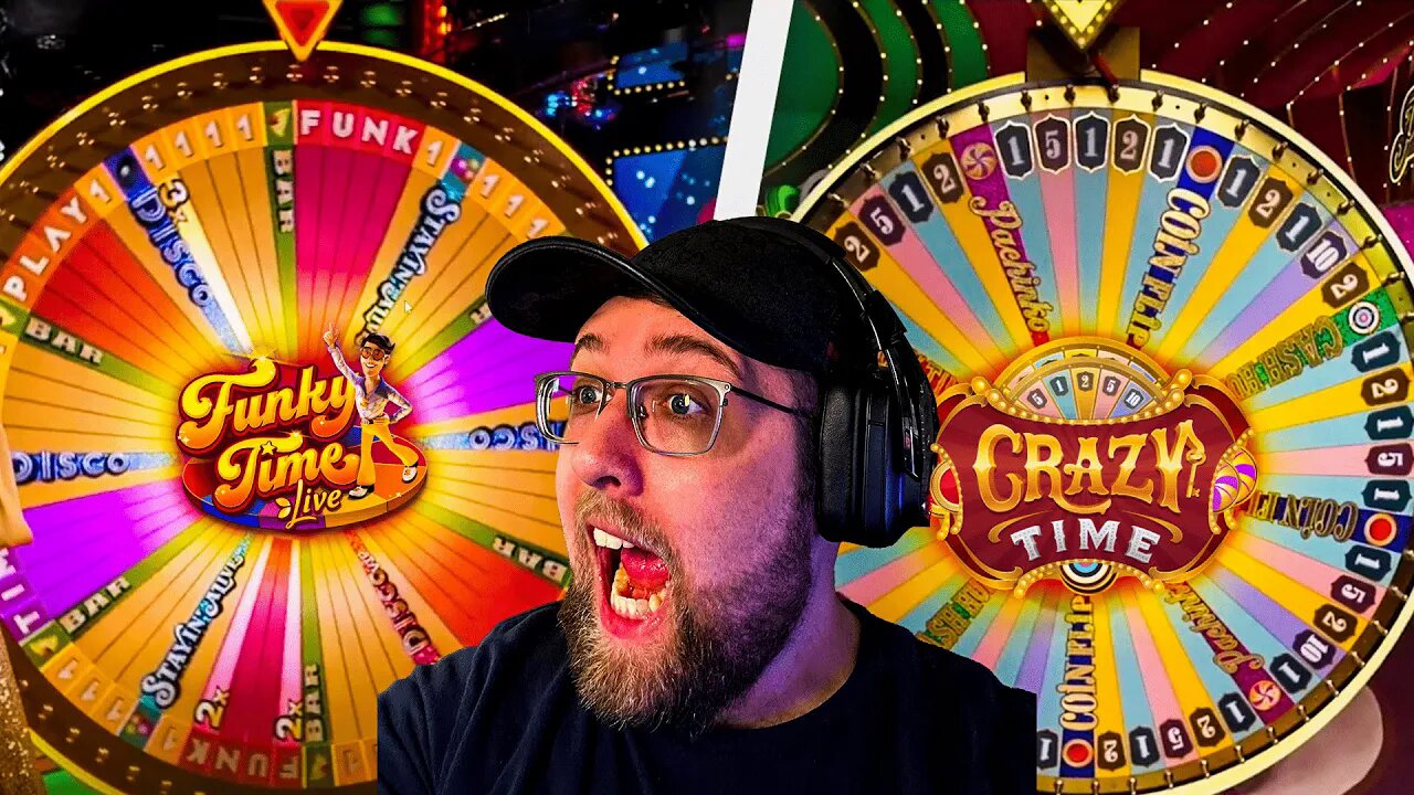 I PLAYED FUNKY TIME & CRAZY TIME GAME SHOWS AT THE SAME TIME!