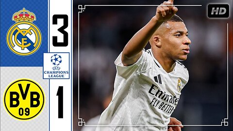 Real Madrid vs Dortmund 3-1 •Highlights & All Goals 2024 #football #soccer #trendingnews