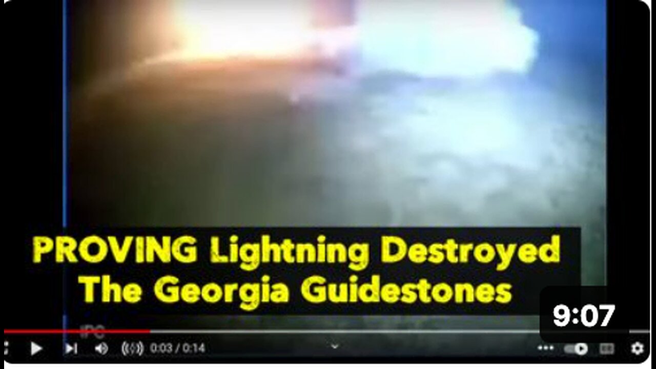 "PROVING" Lightning Destroyed The Georgia Guidestones
