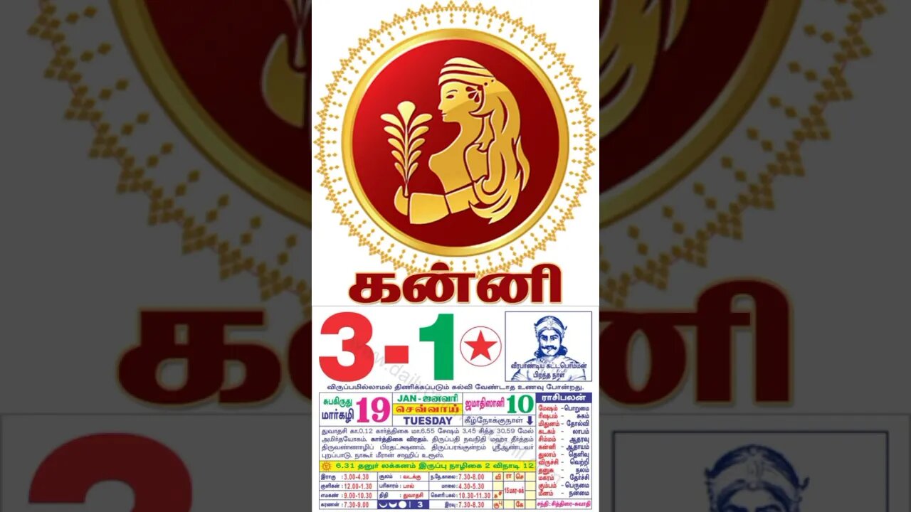 கன்னி ||இன்றைய ராசிபலன் ||3|1|2023 ||திங்கள்கிழமை||Today Rasi Palan | Daily Horoscope