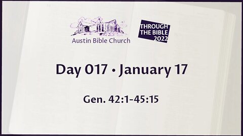 Through the Bible 2022 (Day 017)