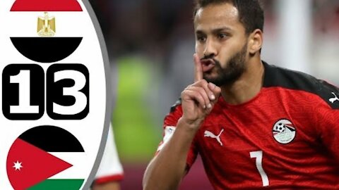 ملخص اهداف مباراه مصر والاردن 3/1