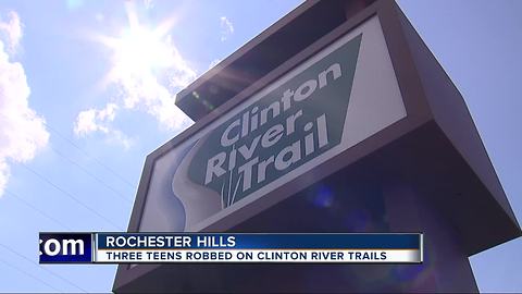 Three teens robbed on Clinton River Trails