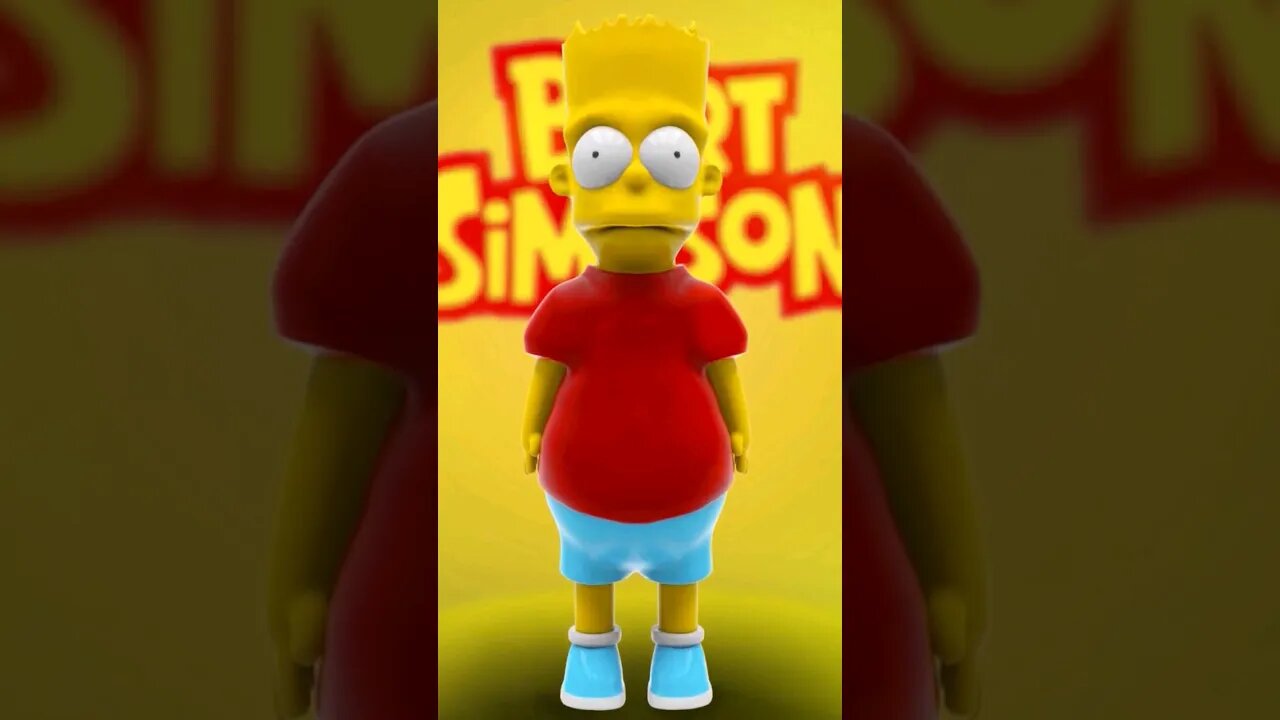 Bart Simpson 3D modelagem