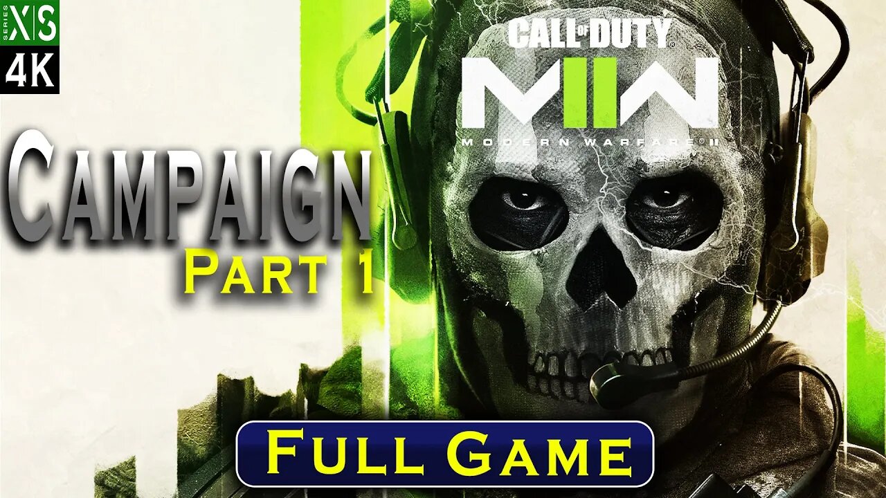 Call of Duty M2W - Campaign Part 1 | Xbox Series X | 4K 60FPS