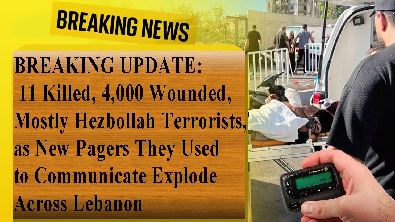 Thousands Of Hezbollah Terrorist's Pagers Explode