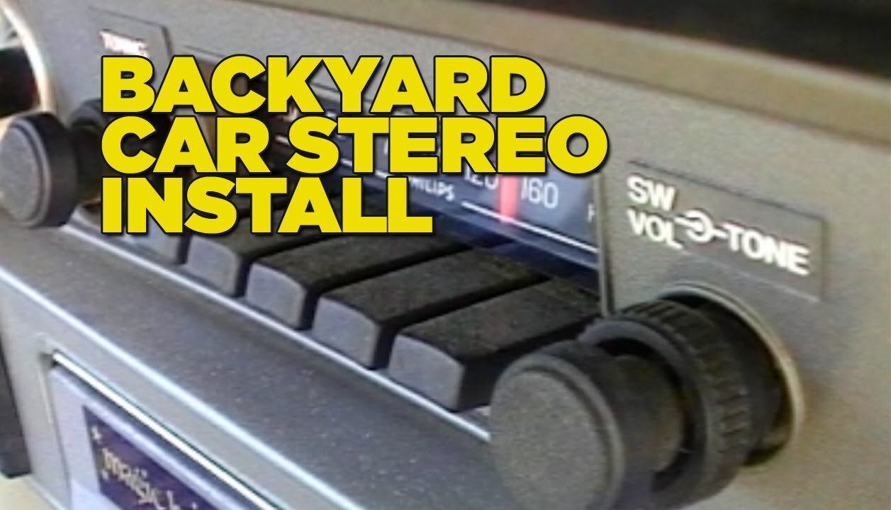 Backyard Car Stereo Install