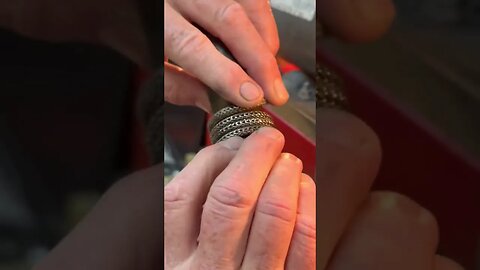 Polishing a necklace