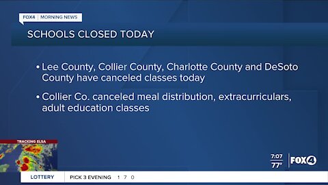 School Closures Due to Tropical Storm Elsa in Southwest Florida