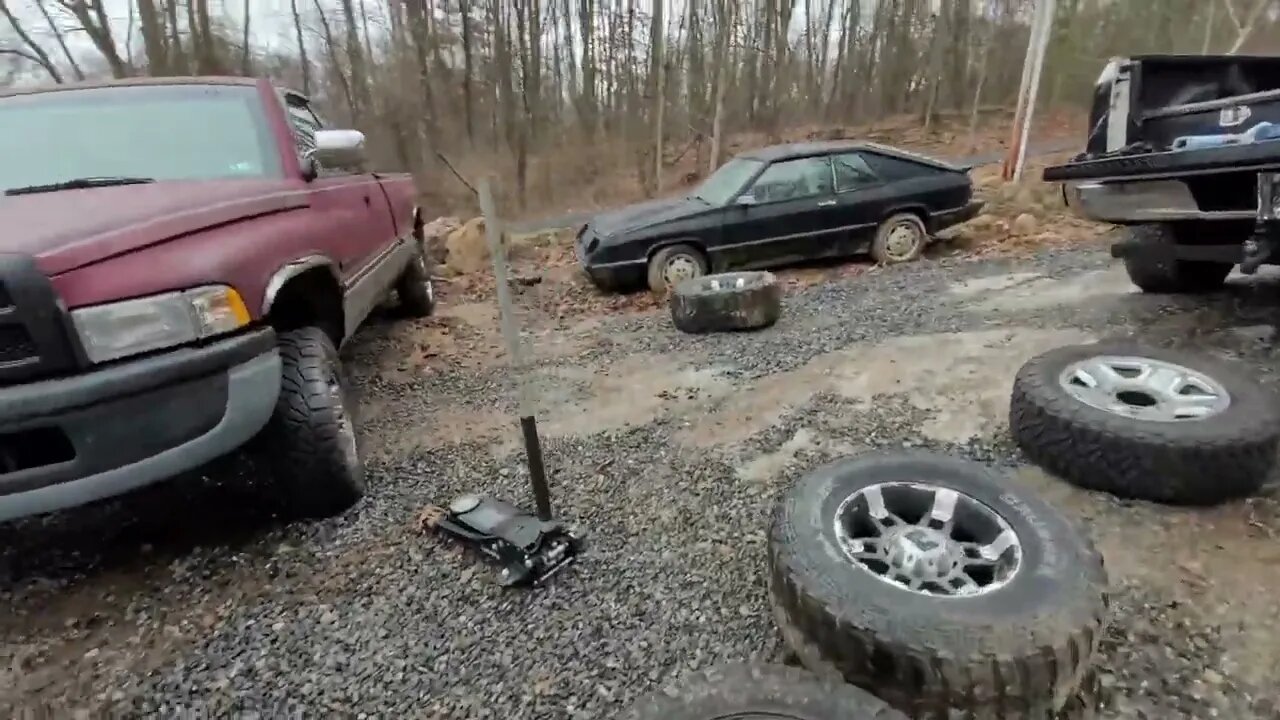 I Put 4th Gen Wheels On My 2nd Gen Cummins Truck | It Moves Under Its Own Power!