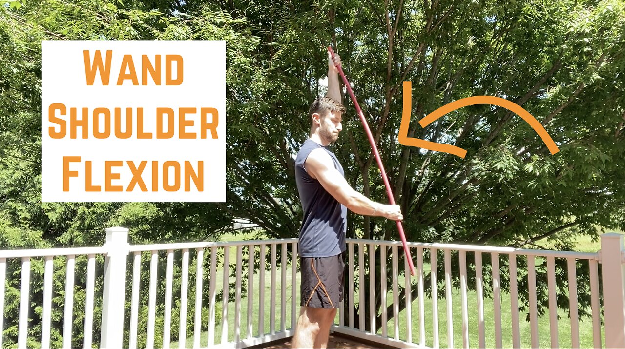 Wand Shoulder Flexion #shoulder #pain #mobility #gym #exercise