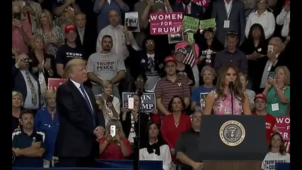 President Donald Trump introduced by Melania Trump Youngstown, Ohio July 25, 2017