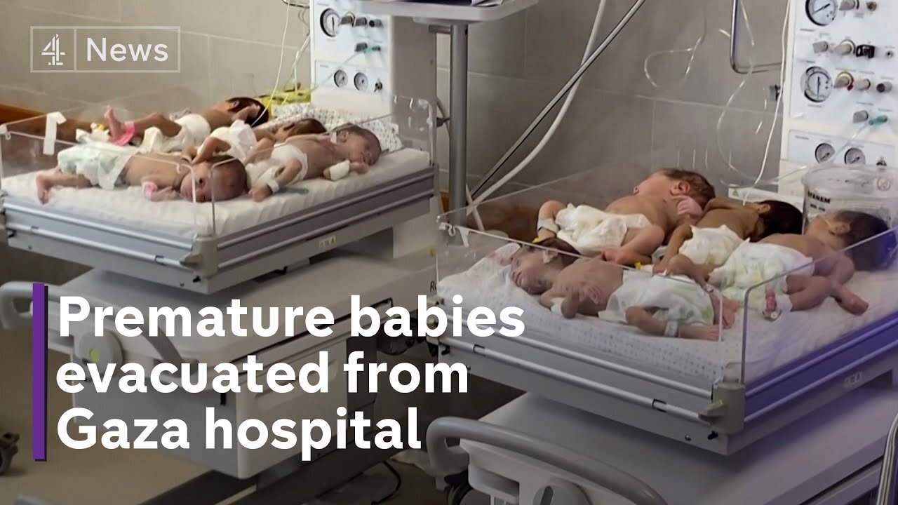 Babies transferred from besieged Gaza hospital - amid reports of imminent hostage deal